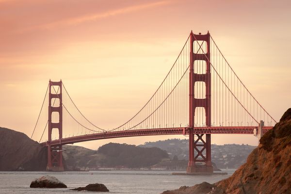 Zdjęcie dekoracyjne przedstawiające most Golden Gate w San Francisco