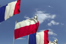flagi francuska i polska