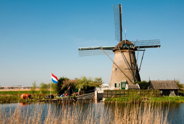 wiatrak w Holandii