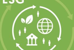 zielony rysunek z napisem ESG
