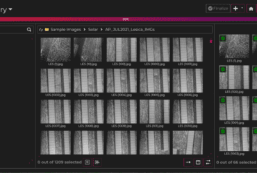 The image shows an image library where users upload their thermal images.