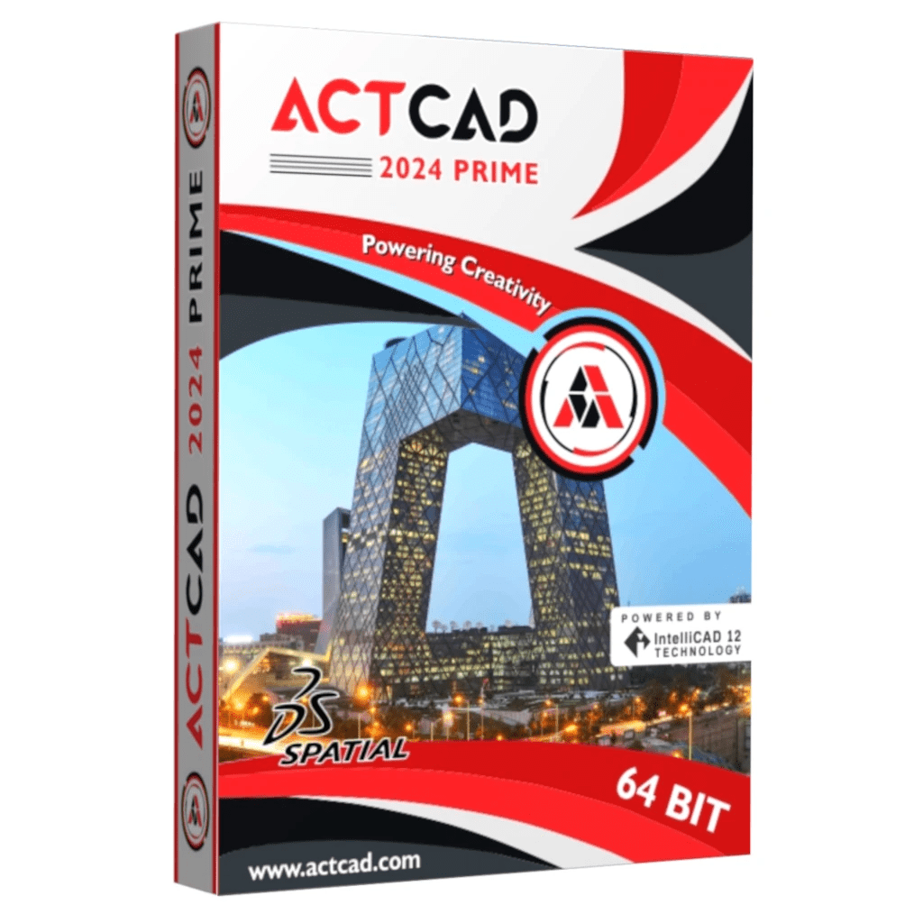 ActCAD 2024 Prime (CAD software with a perpetual license in NET, ESD, LIVE, USB versions)