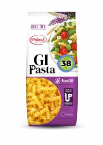 GI Pasta 38 tastes and looks like traditional pasta. It is high fibre, high protei