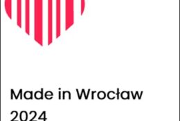 serce i poniżej napis Made in Wrocław 2024