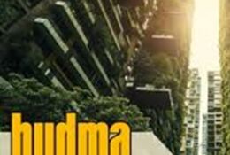 BUDMA sign and modern green building