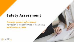 Cosmetic safety report MPR Labs