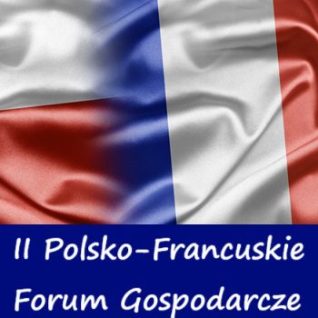 flagi Polski iFrancji z napisem