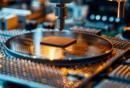 Manufacturing of microchips and semiconductors in a plant or factory