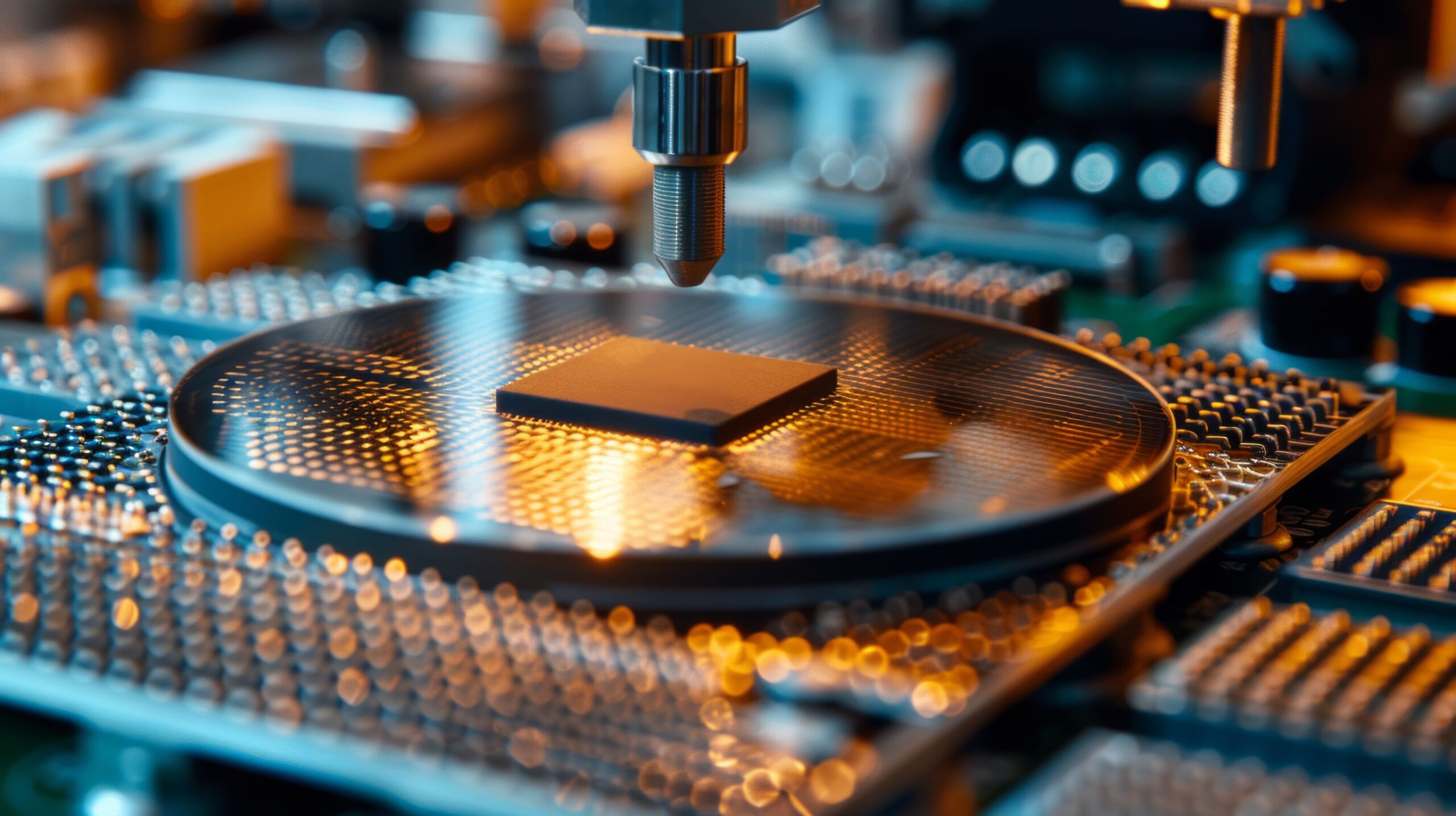 Manufacturing of microchips and semiconductors in a plant or factory