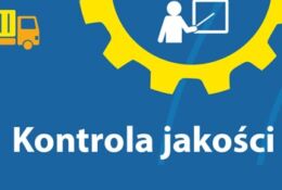 grafika przedstawiajaca czlowieka przy tablicy i napis kontrola jakosci