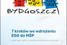 napis Bydgoszcz z grafiką budynków