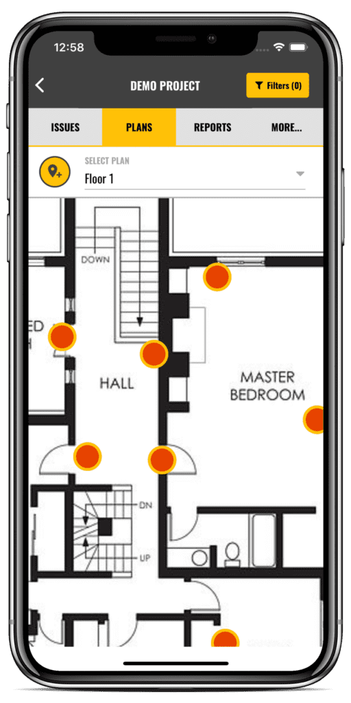 Marking Location Screen