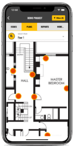 Marking location screen