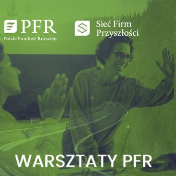 klaszczące kobiety i napis warsztaty PFR