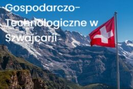 widok gór, maszt z flaga Szwajcarii i nazwa wydarzenia