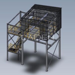 Steel structure for machine installation.