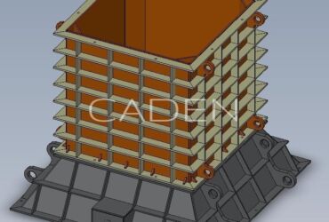 Steel structure for metal foundry