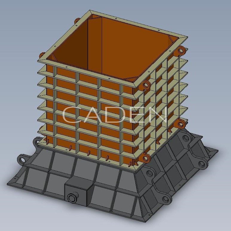 Steel structure for metal foundry