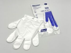 Disposable HDPE foil gloves